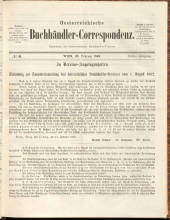 Oesterreichische Buchhändler-Correspondenz