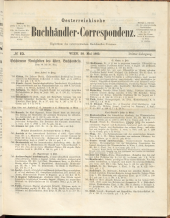 Oesterreichische Buchhändler-Correspondenz