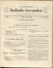 Oesterreichische Buchhändler-Correspondenz