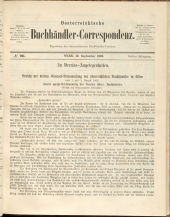 Oesterreichische Buchhändler-Correspondenz