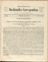 Oesterreichische Buchhändler-Correspondenz