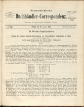 Oesterreichische Buchhändler-Correspondenz