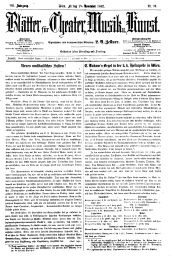 Blätter für Musik, Theater und Kunst