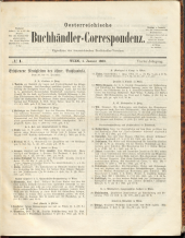 Oesterreichische Buchhändler-Correspondenz