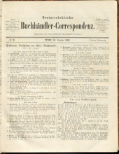 Oesterreichische Buchhändler-Correspondenz