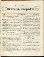 Oesterreichische Buchhändler-Correspondenz