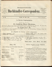 Oesterreichische Buchhändler-Correspondenz