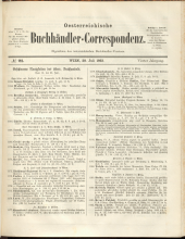 Oesterreichische Buchhändler-Correspondenz