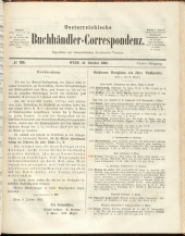 Oesterreichische Buchhändler-Correspondenz