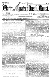 Blätter für Musik, Theater und Kunst