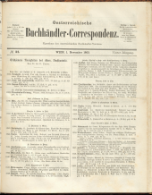 Oesterreichische Buchhändler-Correspondenz