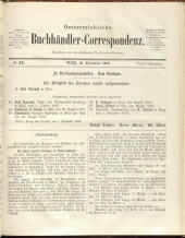 Oesterreichische Buchhändler-Correspondenz