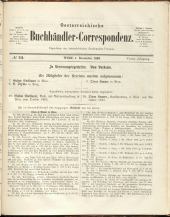 Oesterreichische Buchhändler-Correspondenz