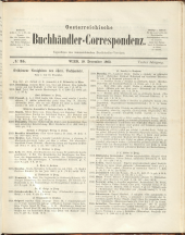 Oesterreichische Buchhändler-Correspondenz