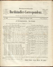 Oesterreichische Buchhändler-Correspondenz