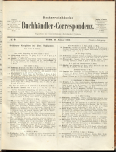 Oesterreichische Buchhändler-Correspondenz