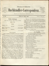 Oesterreichische Buchhändler-Correspondenz