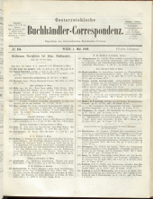 Oesterreichische Buchhändler-Correspondenz