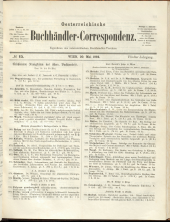 Oesterreichische Buchhändler-Correspondenz