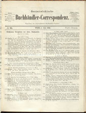 Oesterreichische Buchhändler-Correspondenz