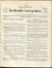 Oesterreichische Buchhändler-Correspondenz