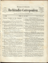 Oesterreichische Buchhändler-Correspondenz