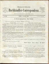 Oesterreichische Buchhändler-Correspondenz