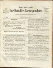 Oesterreichische Buchhändler-Correspondenz