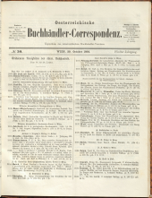 Oesterreichische Buchhändler-Correspondenz