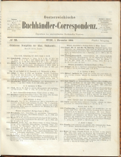 Oesterreichische Buchhändler-Correspondenz