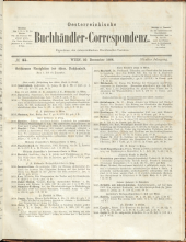 Oesterreichische Buchhändler-Correspondenz