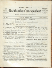 Oesterreichische Buchhändler-Correspondenz