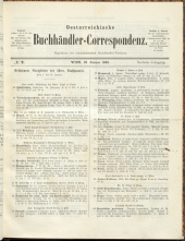 Oesterreichische Buchhändler-Correspondenz