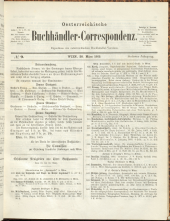 Oesterreichische Buchhändler-Correspondenz