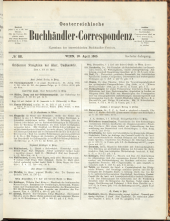 Oesterreichische Buchhändler-Correspondenz