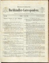 Oesterreichische Buchhändler-Correspondenz