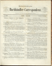 Oesterreichische Buchhändler-Correspondenz