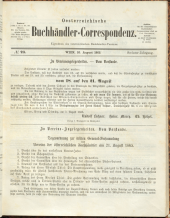 Oesterreichische Buchhändler-Correspondenz