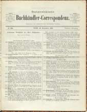 Oesterreichische Buchhändler-Correspondenz