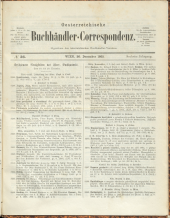 Oesterreichische Buchhändler-Correspondenz