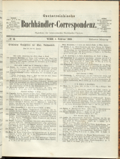 Oesterreichische Buchhändler-Correspondenz