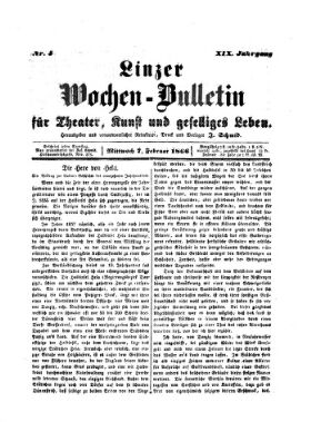 Wochenbulletin der Linzer Bühne