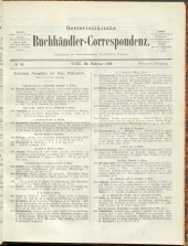 Oesterreichische Buchhändler-Correspondenz