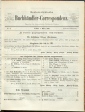 Oesterreichische Buchhändler-Correspondenz