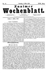 Znaimer Wochenblatt