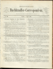 Oesterreichische Buchhändler-Correspondenz