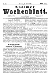 Znaimer Wochenblatt