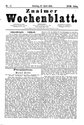 Znaimer Wochenblatt