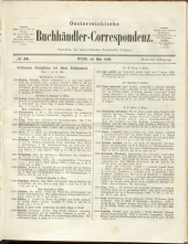 Oesterreichische Buchhändler-Correspondenz