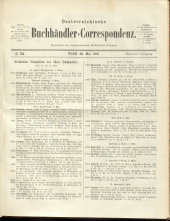 Oesterreichische Buchhändler-Correspondenz